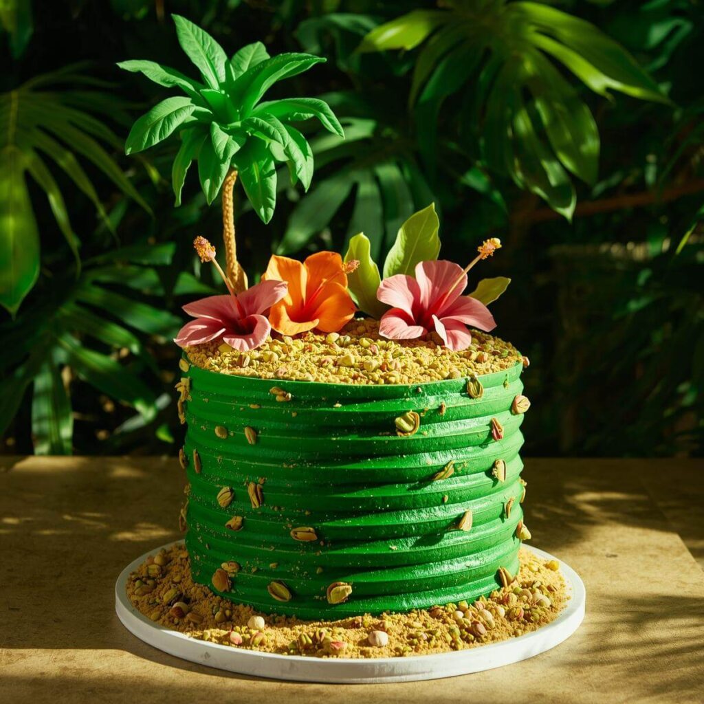 Tropical Pistachio Paradise Cake