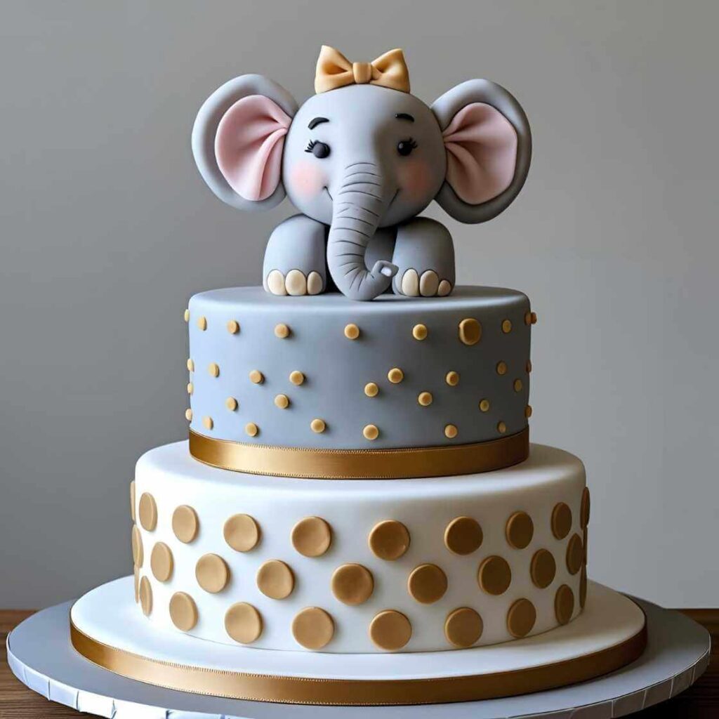 Two-Tier Elephant Cake