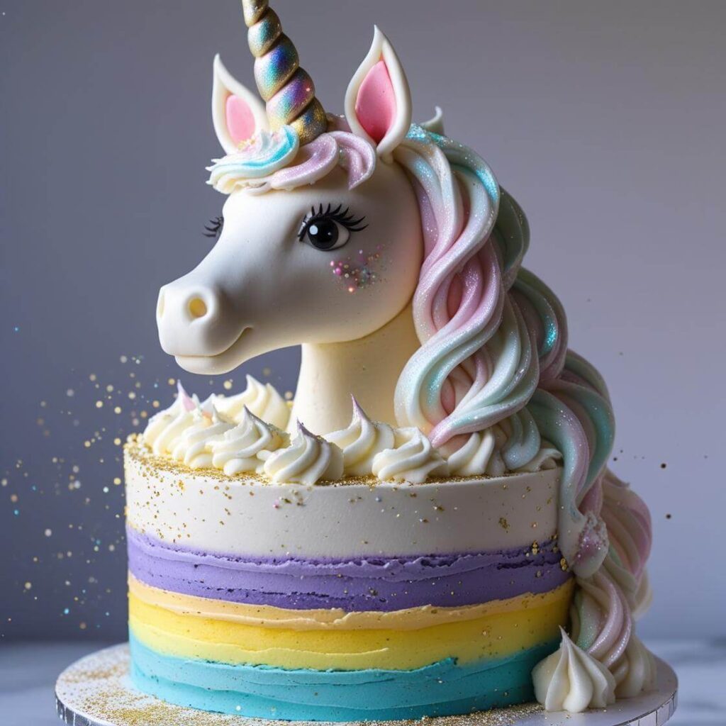 10 Adorable Cake Designs for Your Daughter’s Birthday – She’ll Love #7! 4 Unicorn Fantasy Cake for Daughter