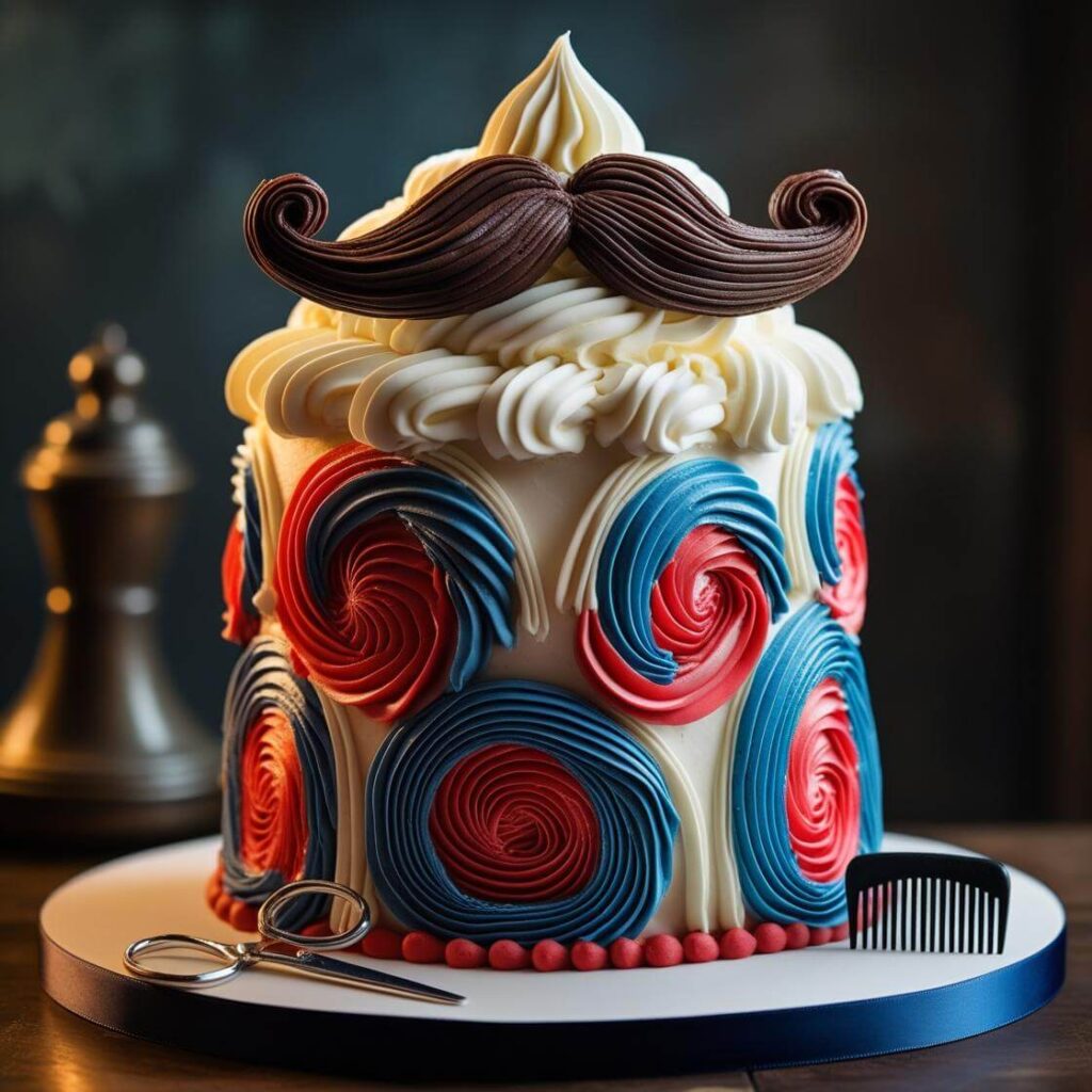 Vintage Barber Shop Cake