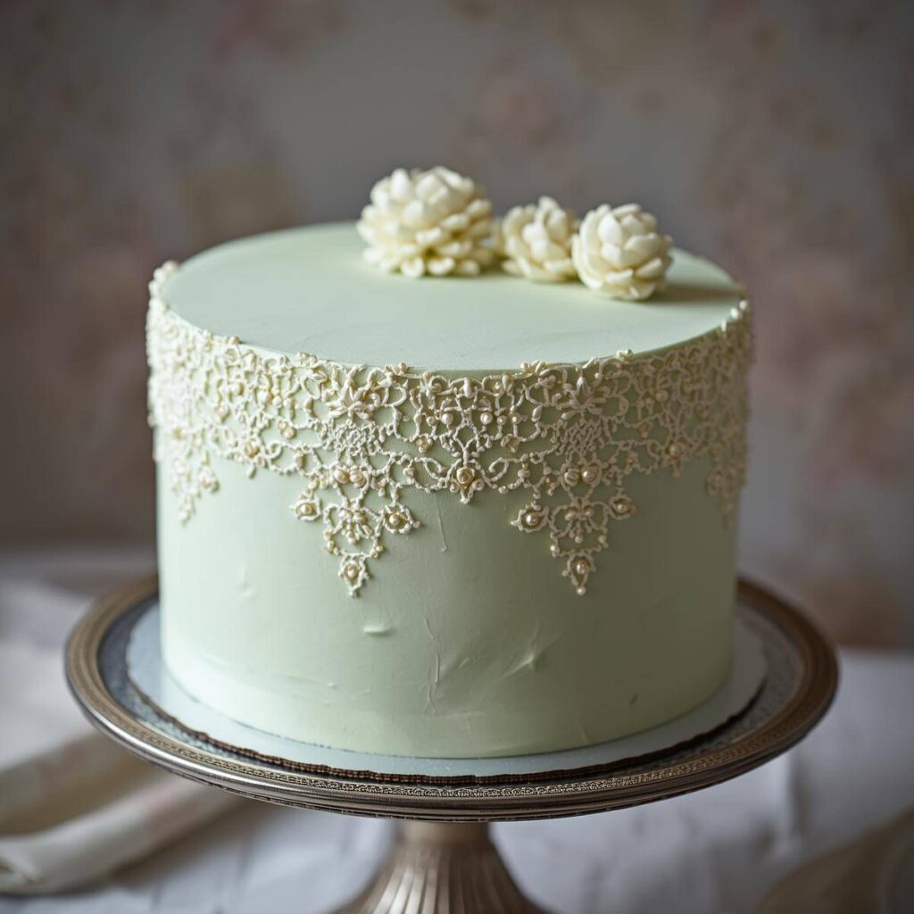 Vintage Lace Elegance Cake