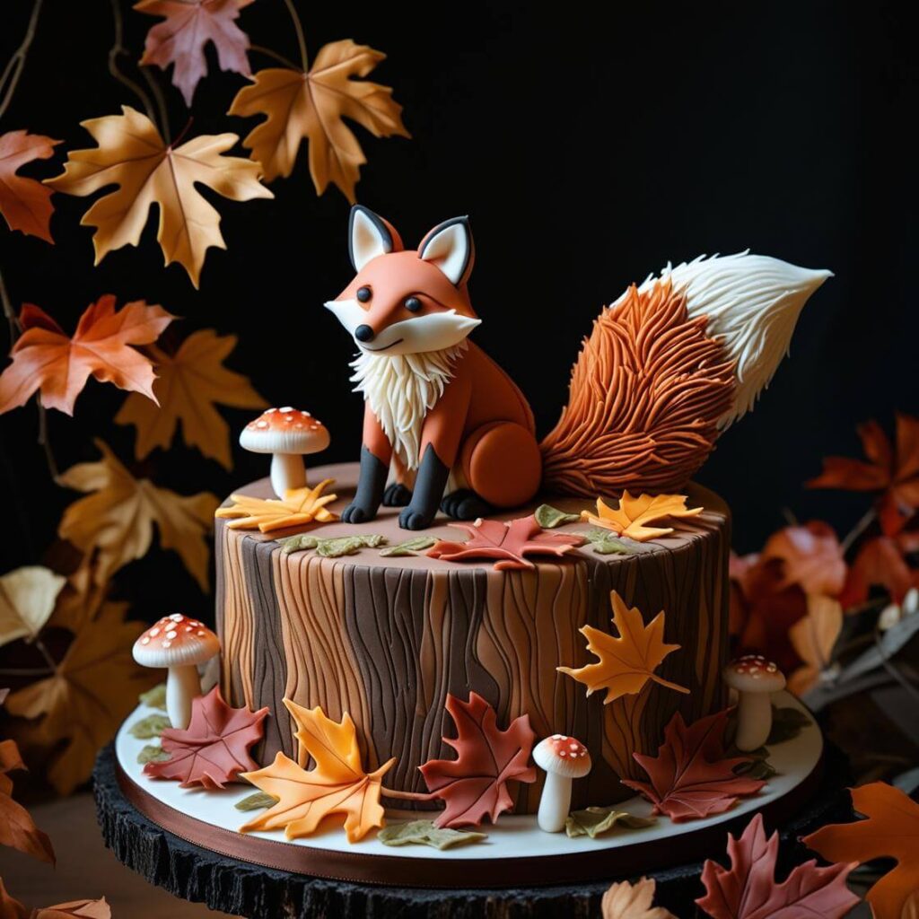 Woodland Fox Cake