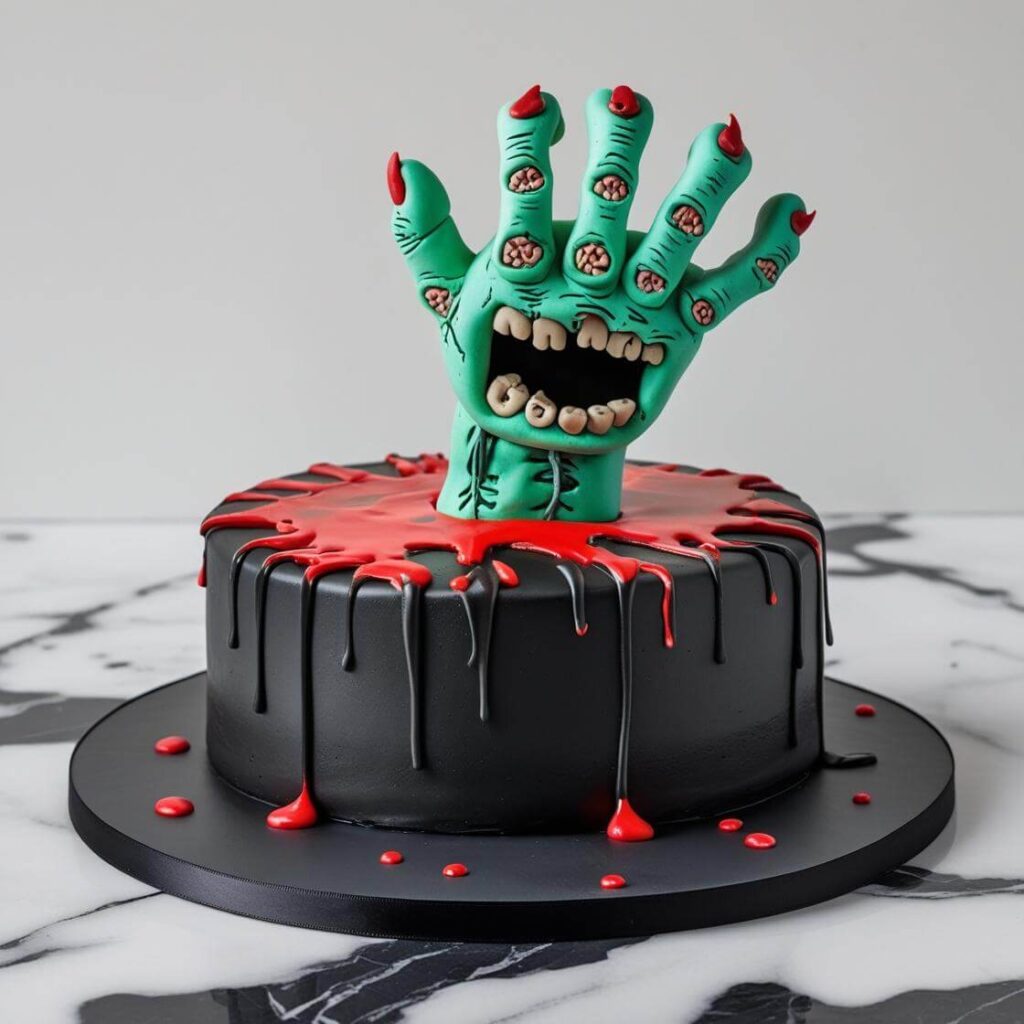 Zombie Hand Cake