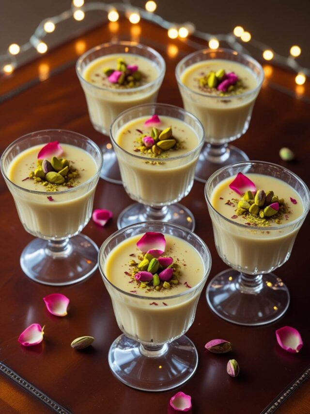 Quick Phirni Recipe in Glasses for Parties