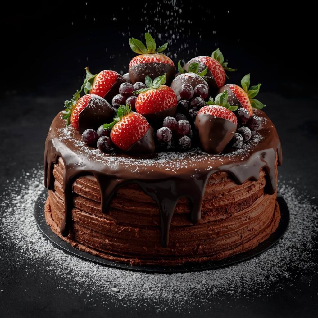 Chocolate-Dipped Fruit Accent