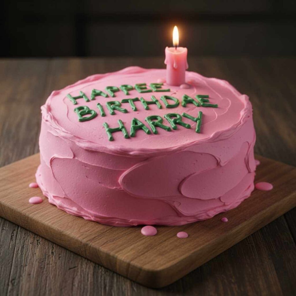 Hagrid’s Happee Birthdae Harry Cake