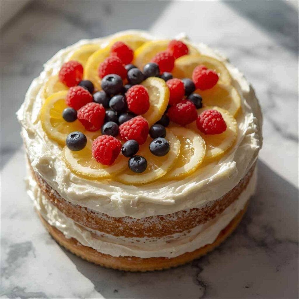 Lemon & Berry Delight Cake
