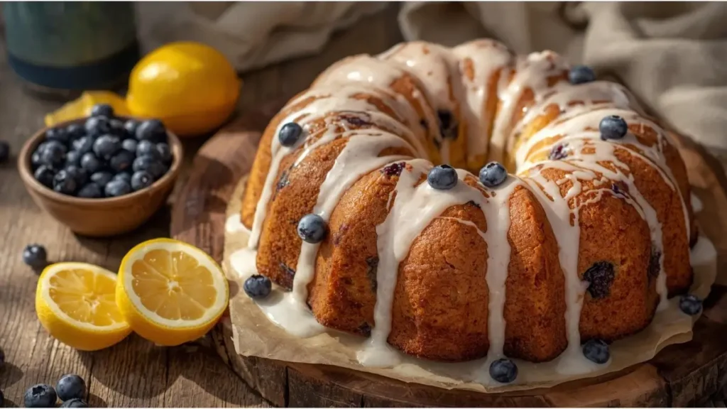 Lemon Blueberry Sunshine Cake Recipe