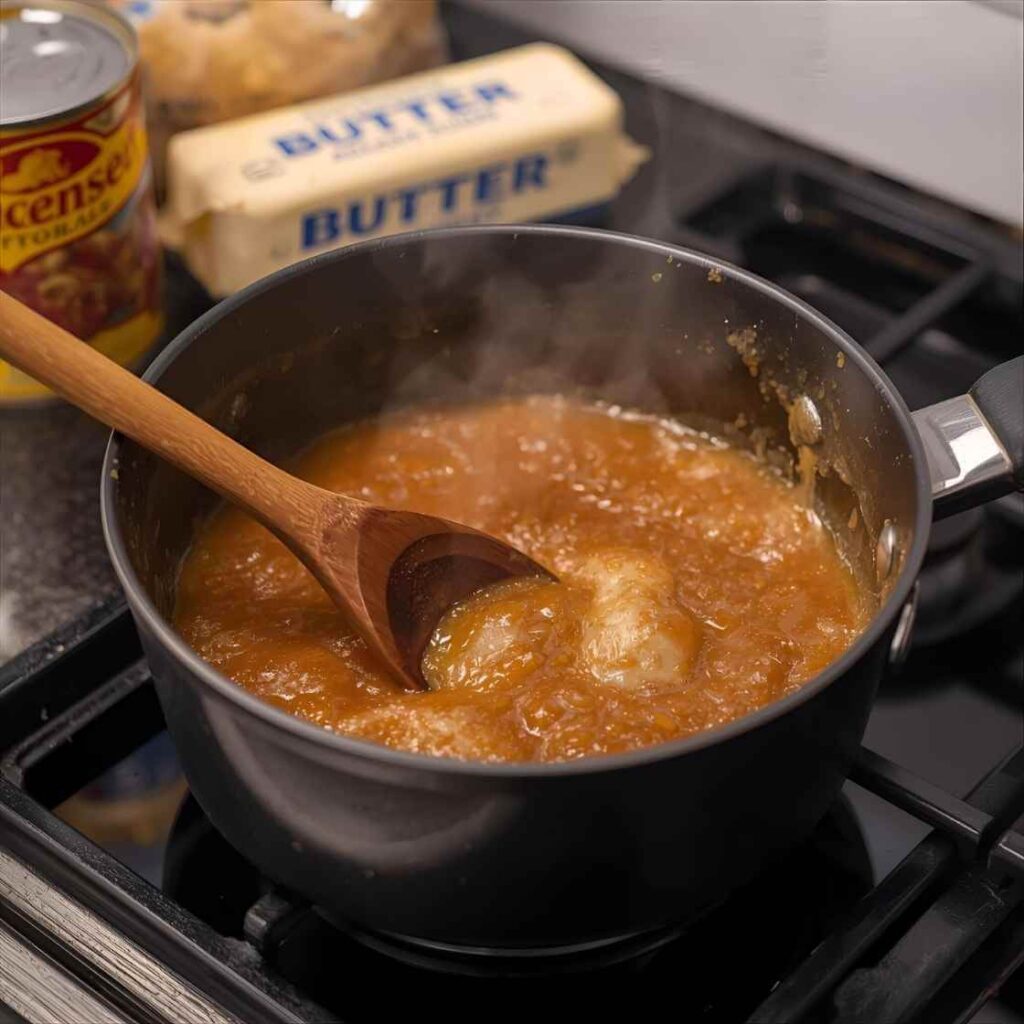 Make the Luxurious Caramel Step