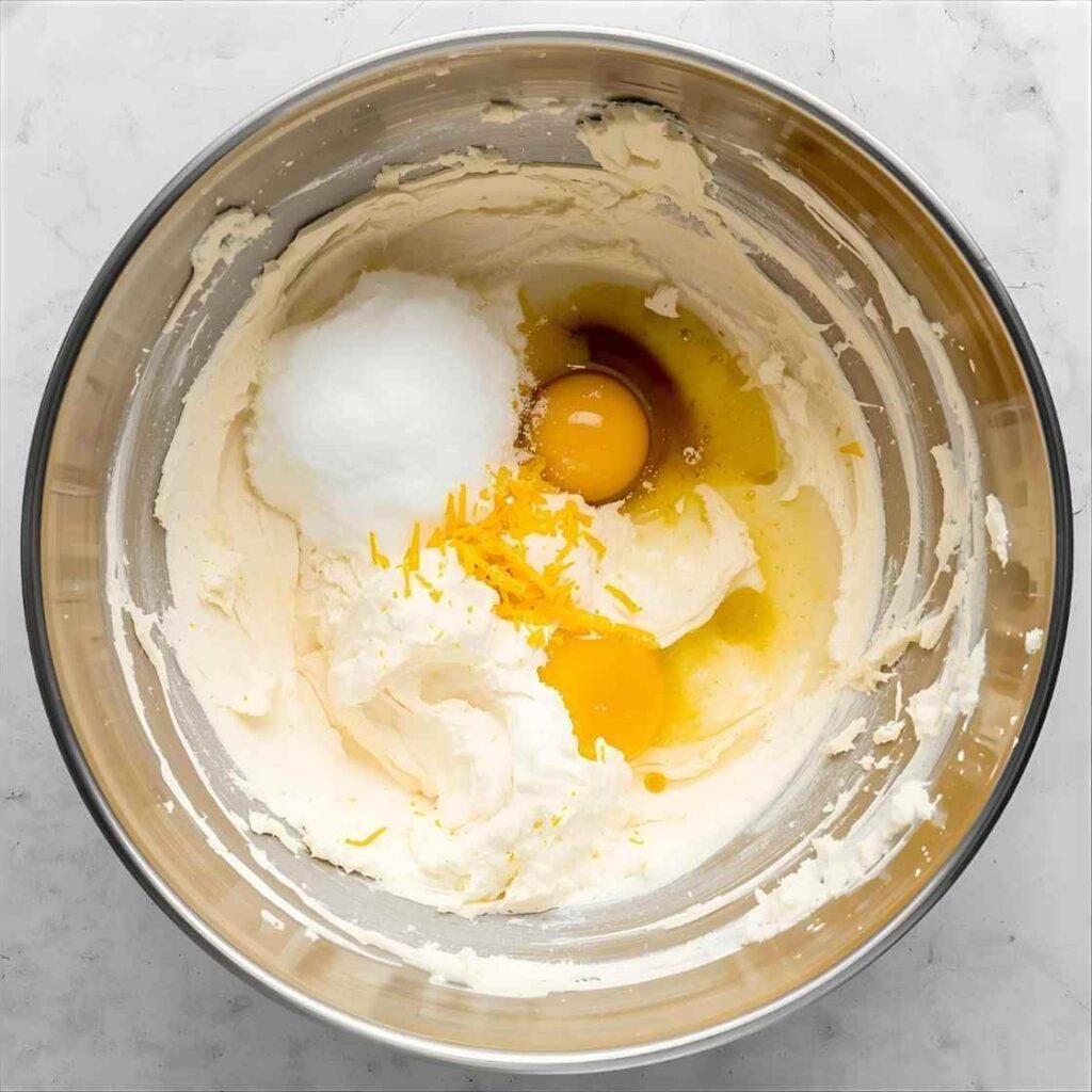 Make the lemon cheese filling Step
