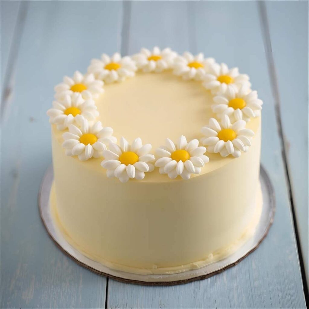Simple & Sweet Daisy Cake