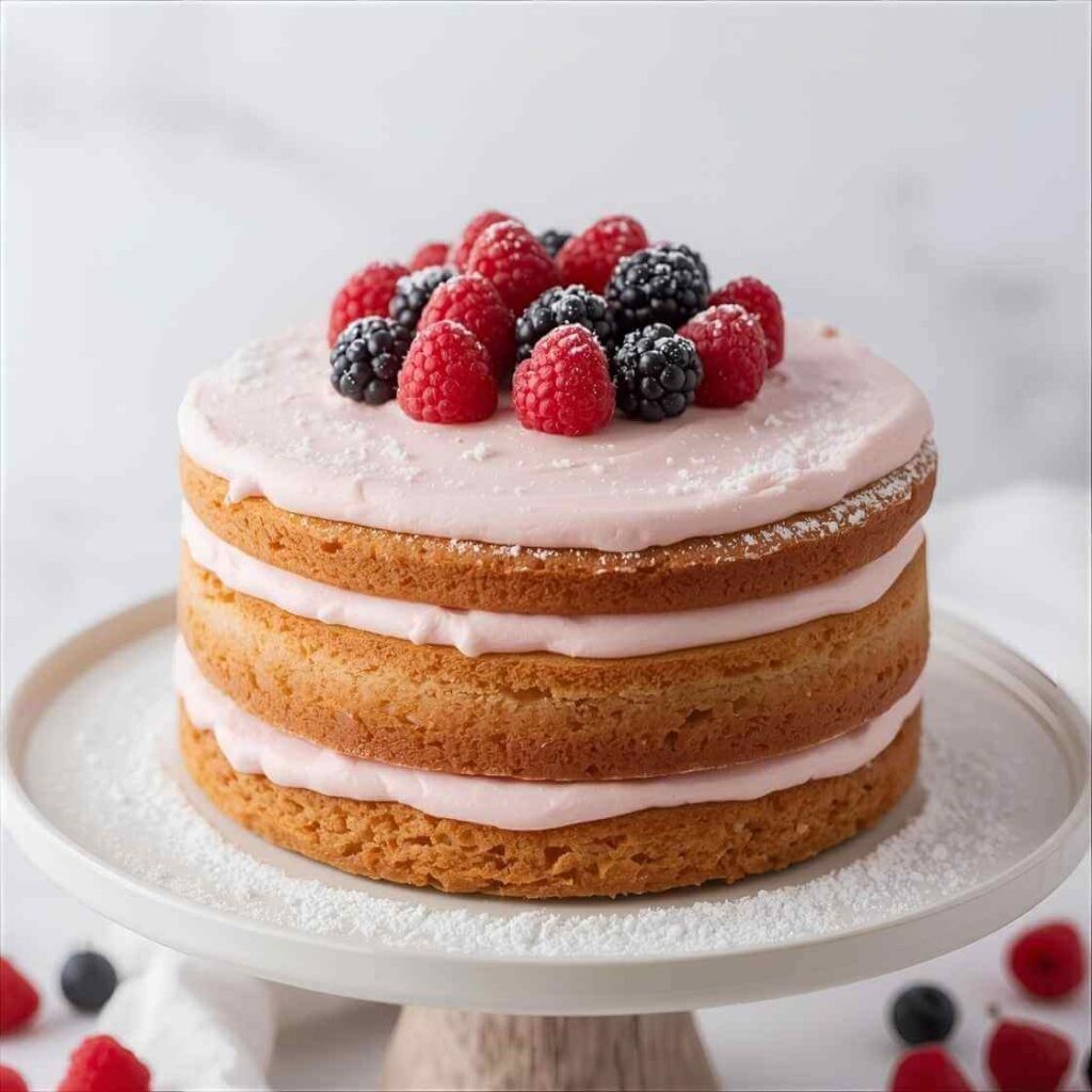 The Almost Naked Blush Cake