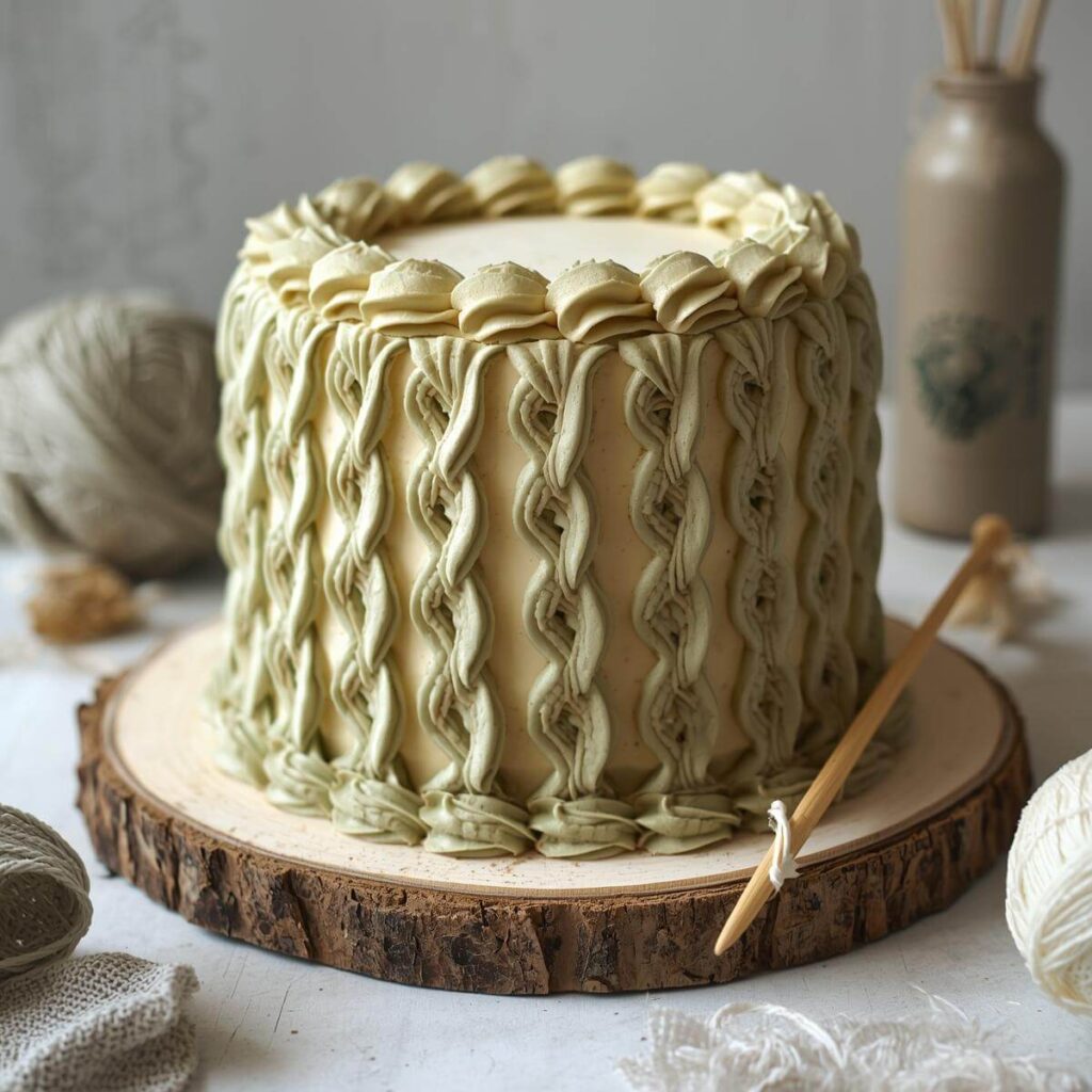 The Cozy Knit Sweater Cake