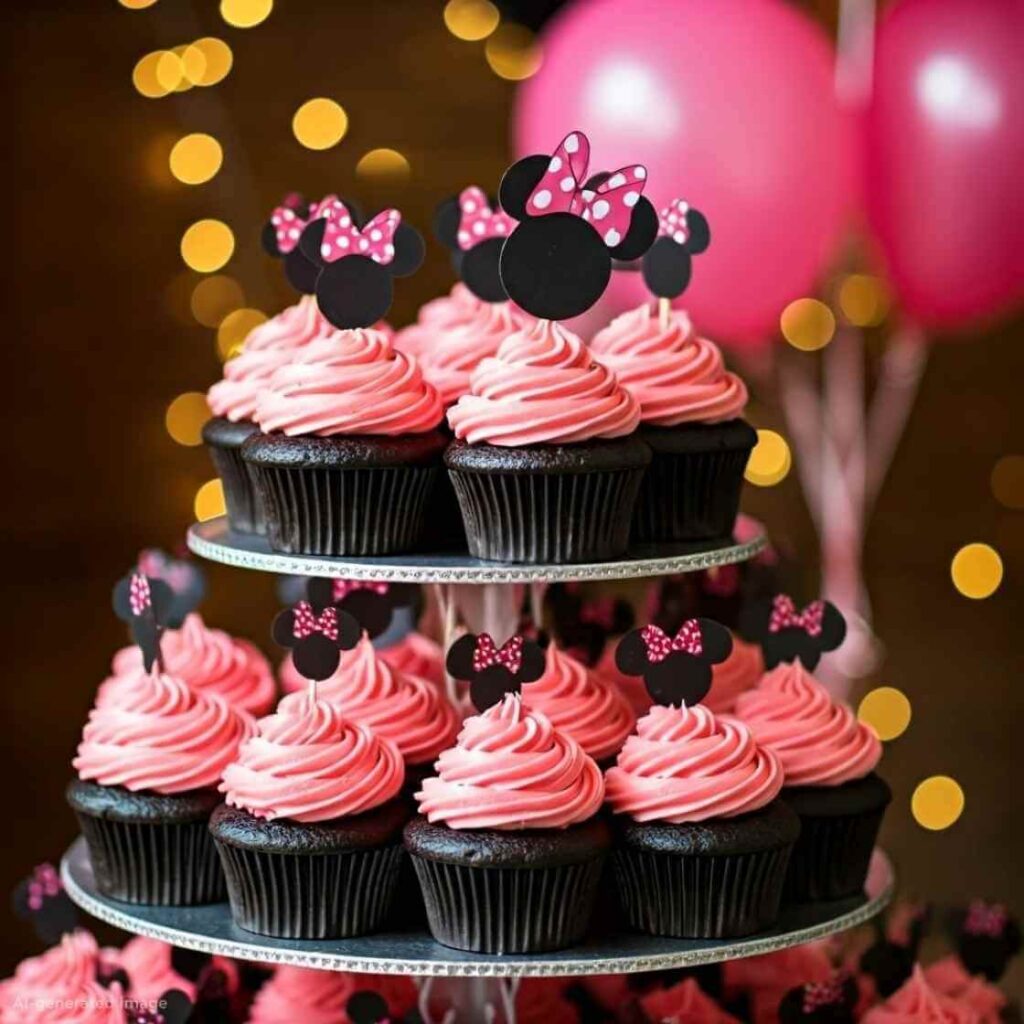 The DIY Minnie Cupcake Tower