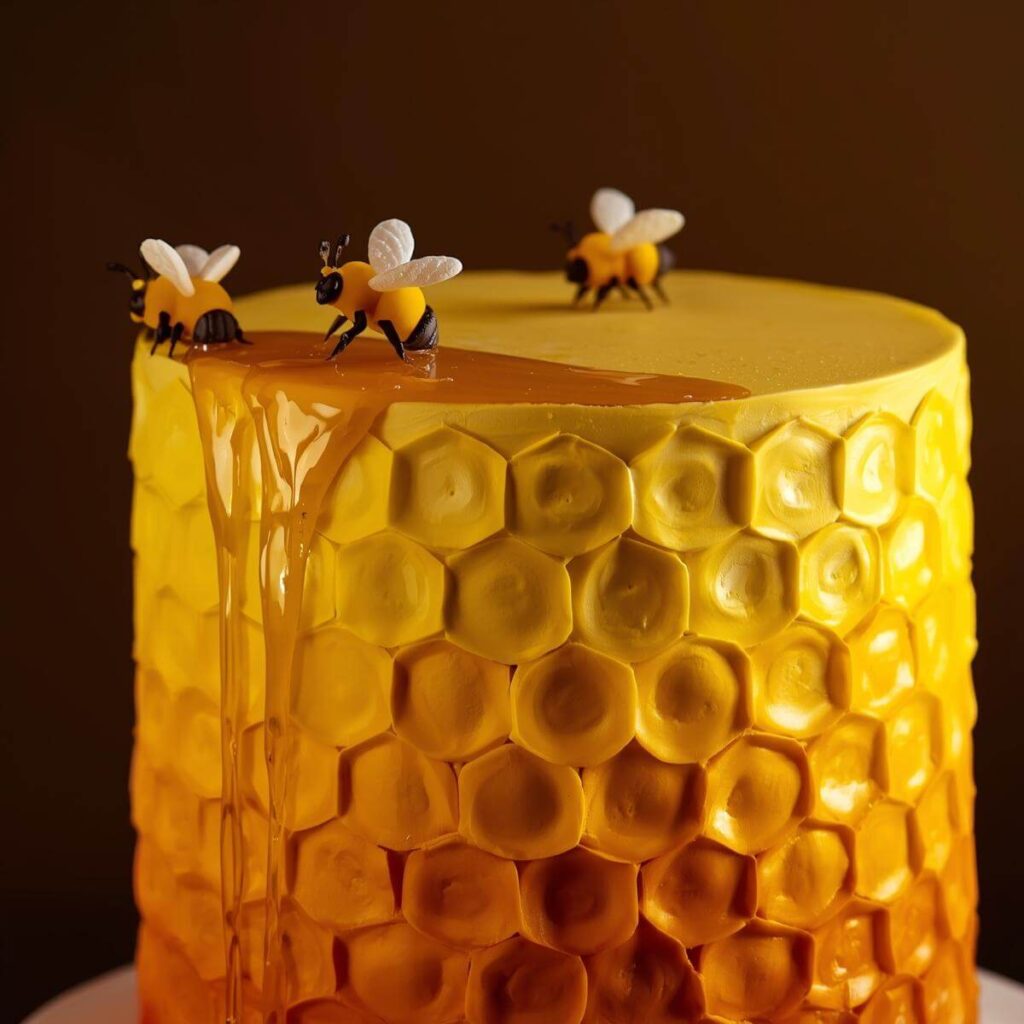 The Golden Honey Bee Cake