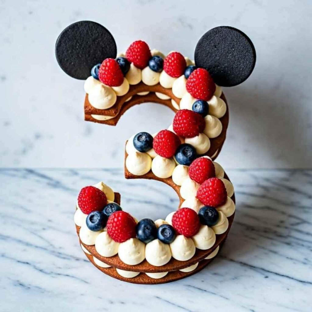 The Number Cake with a Twist Minnie Cake