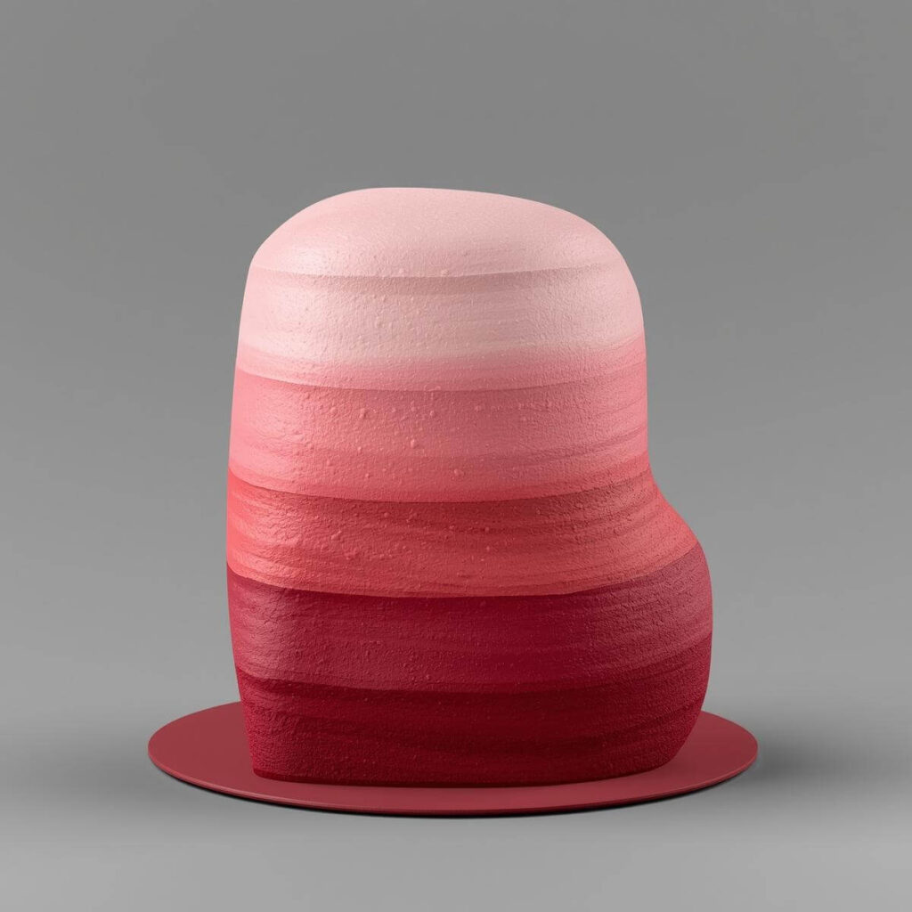 The Ombre Heart Cake