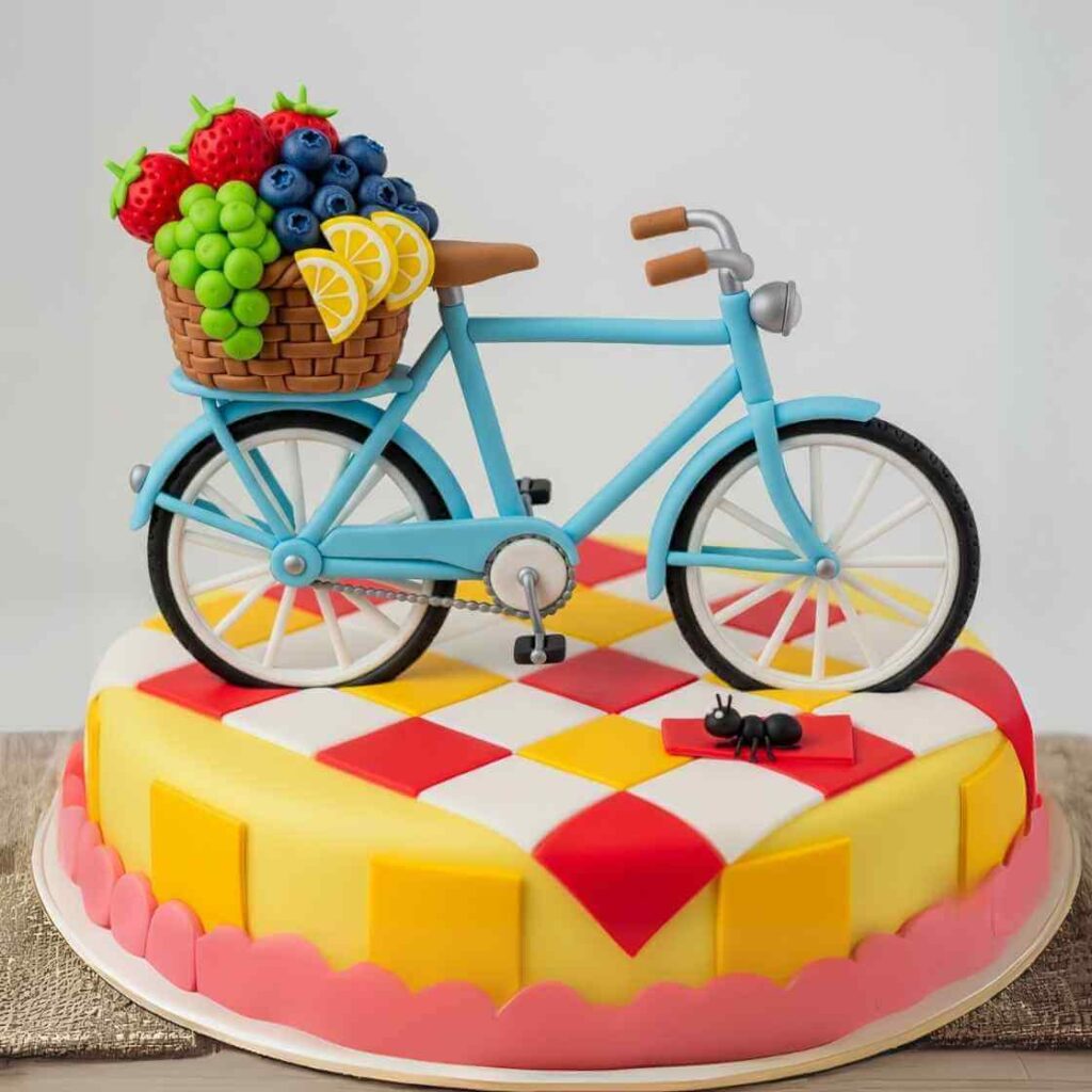 The Picnic Basket Bike Cake