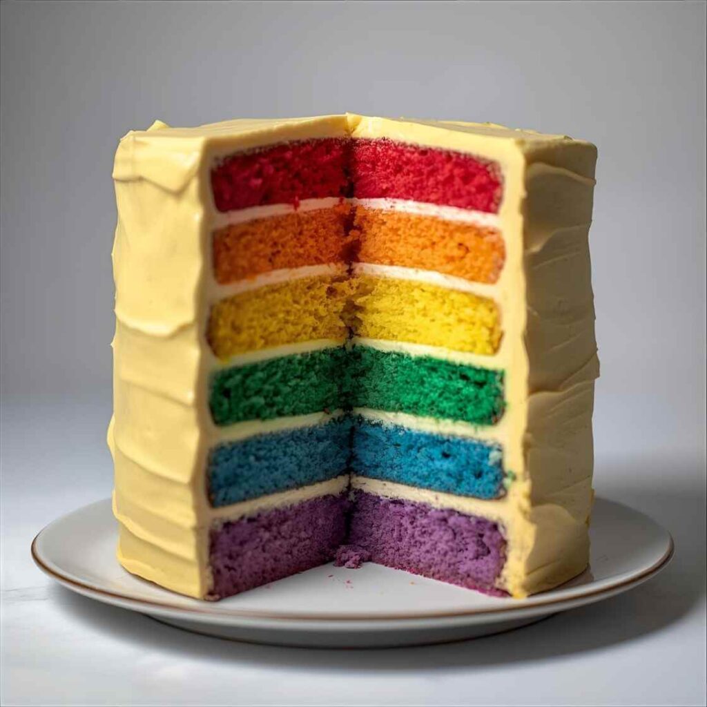 The Somewhere Over the Rainbow Cake