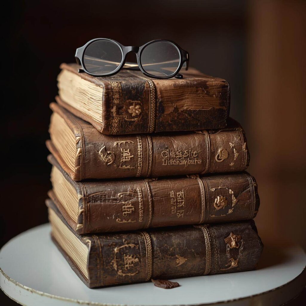 The Stack of Books Cake