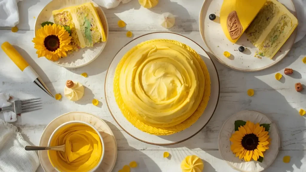 Yellow Cake Design Ideas