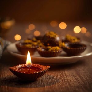 Decorate Chocolate Diyas Step