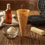 Homemade Waffle Cone Recipe like Ice Cream Parlor