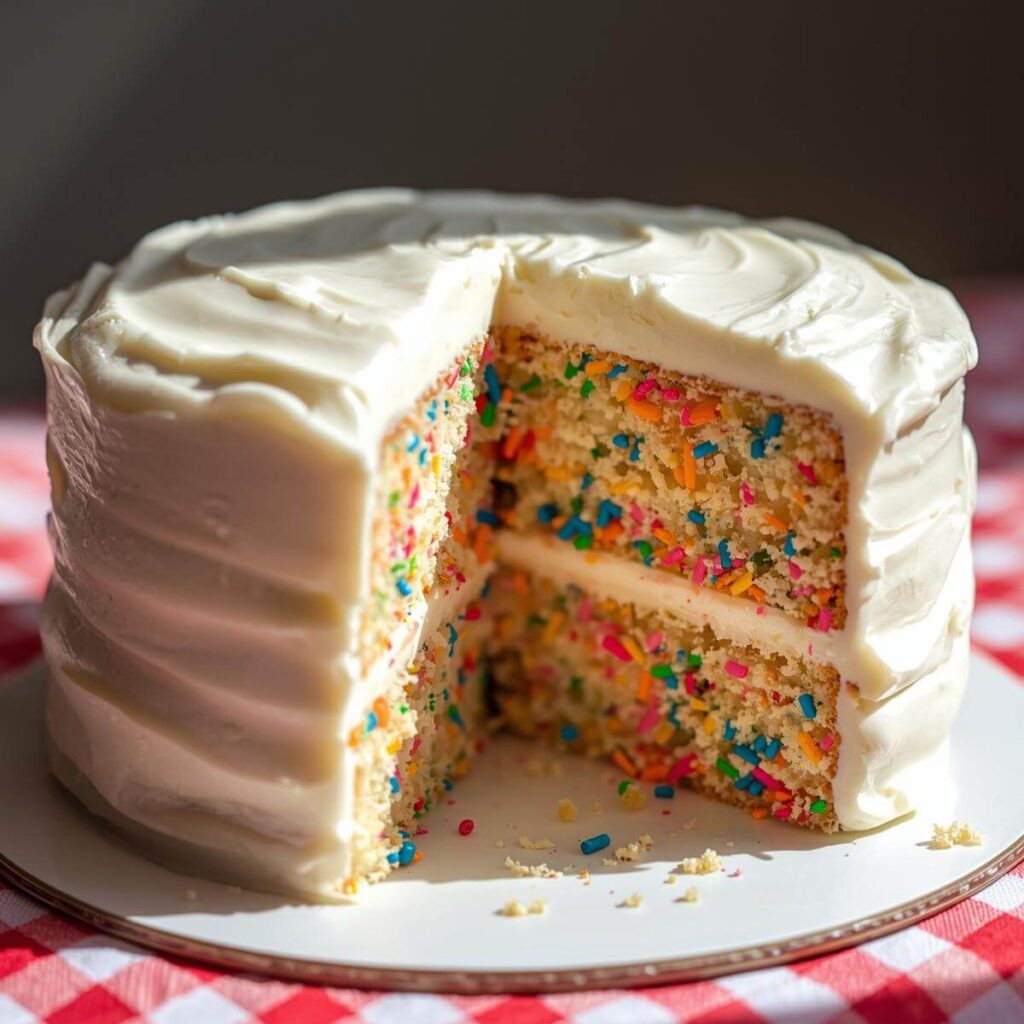 The Confetti-Filled Cake