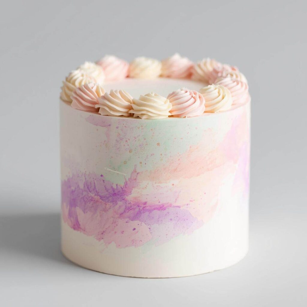 The Watercolor Rainbow Cake