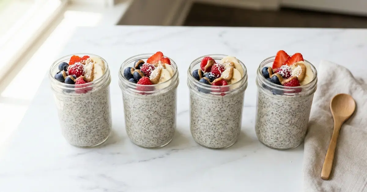 5-Minute Vegan Chia Pudding Pots: Your Make-Ahead Breakfast Solved