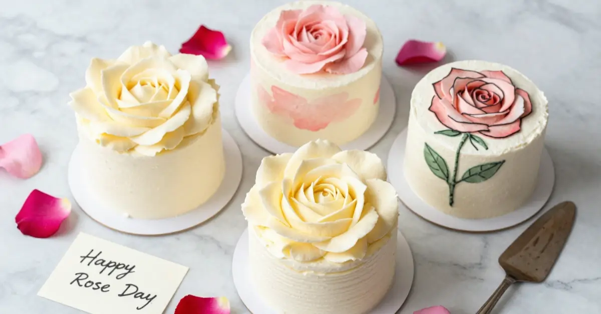 10 Trending Rose Cake Designs for Rose Day