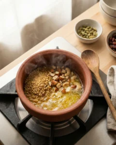 Mixing the Dalia & Nuts step