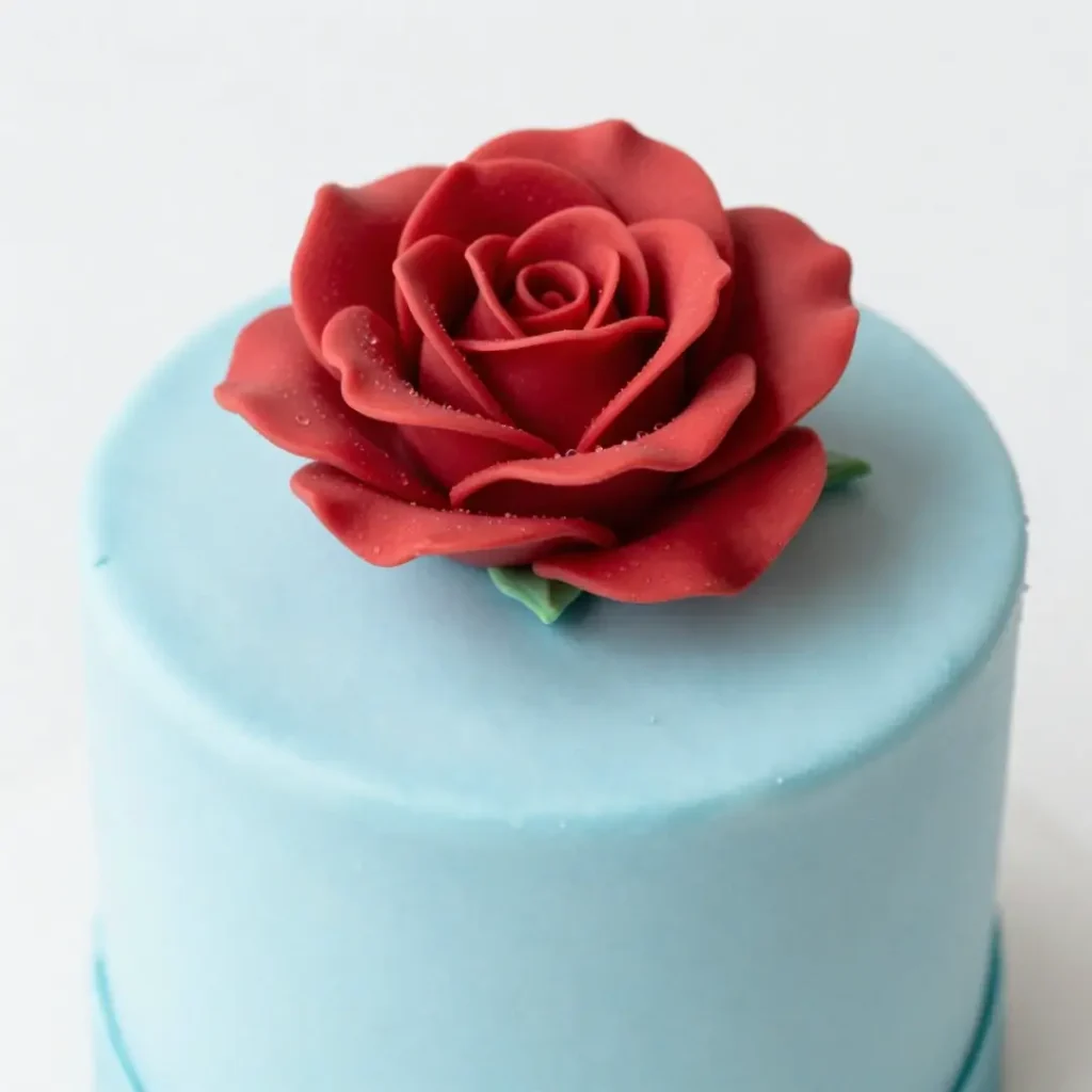 Whimsical Sugar Rose Topper Cake