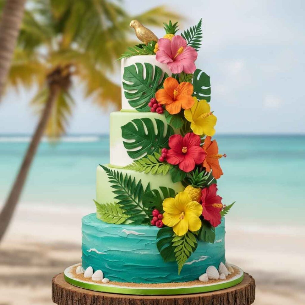 The Tropical Paradise Cake Design