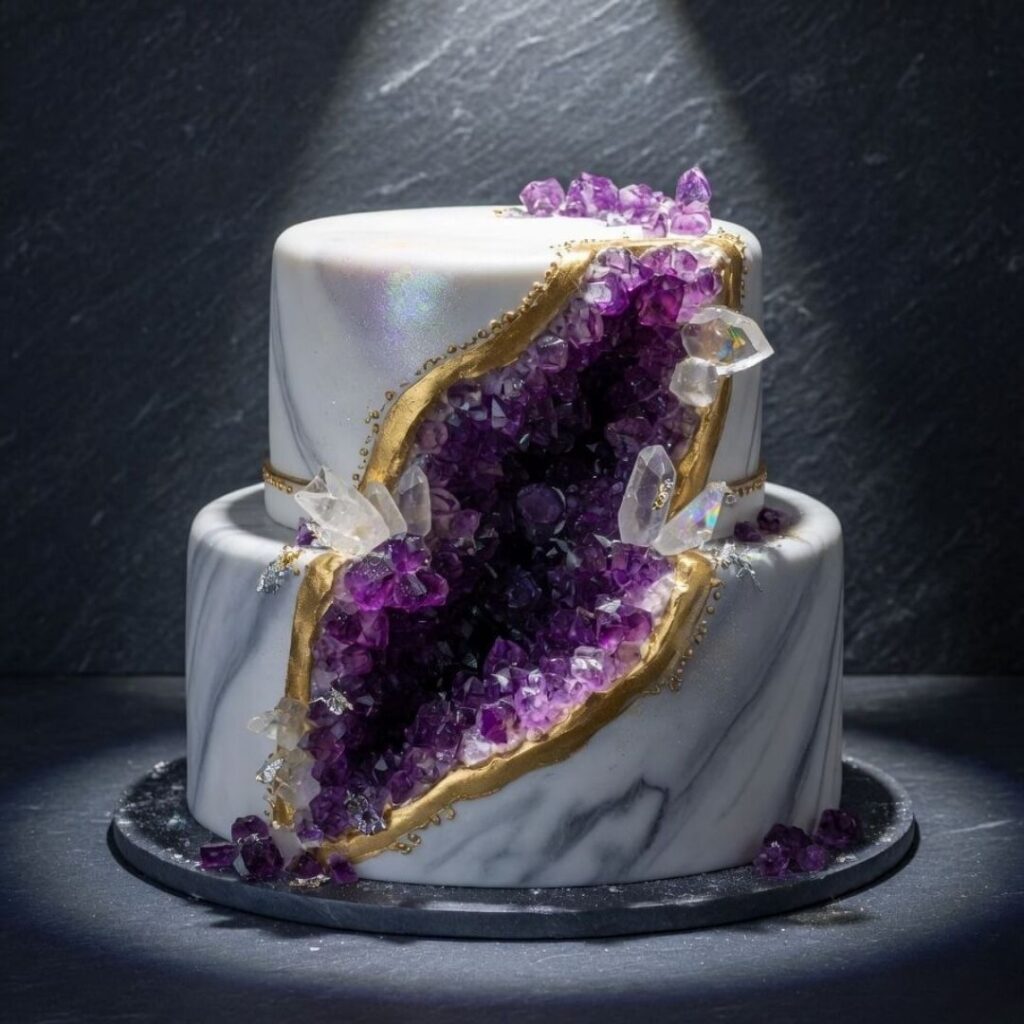 Geode Crystal Cake
