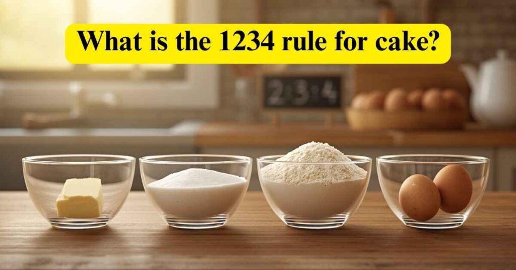 What is the 1234 rule for cake
