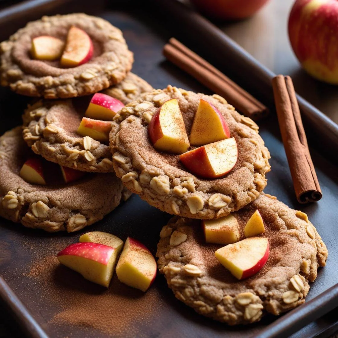 Apple Cinnamon Oatmeal Cookies