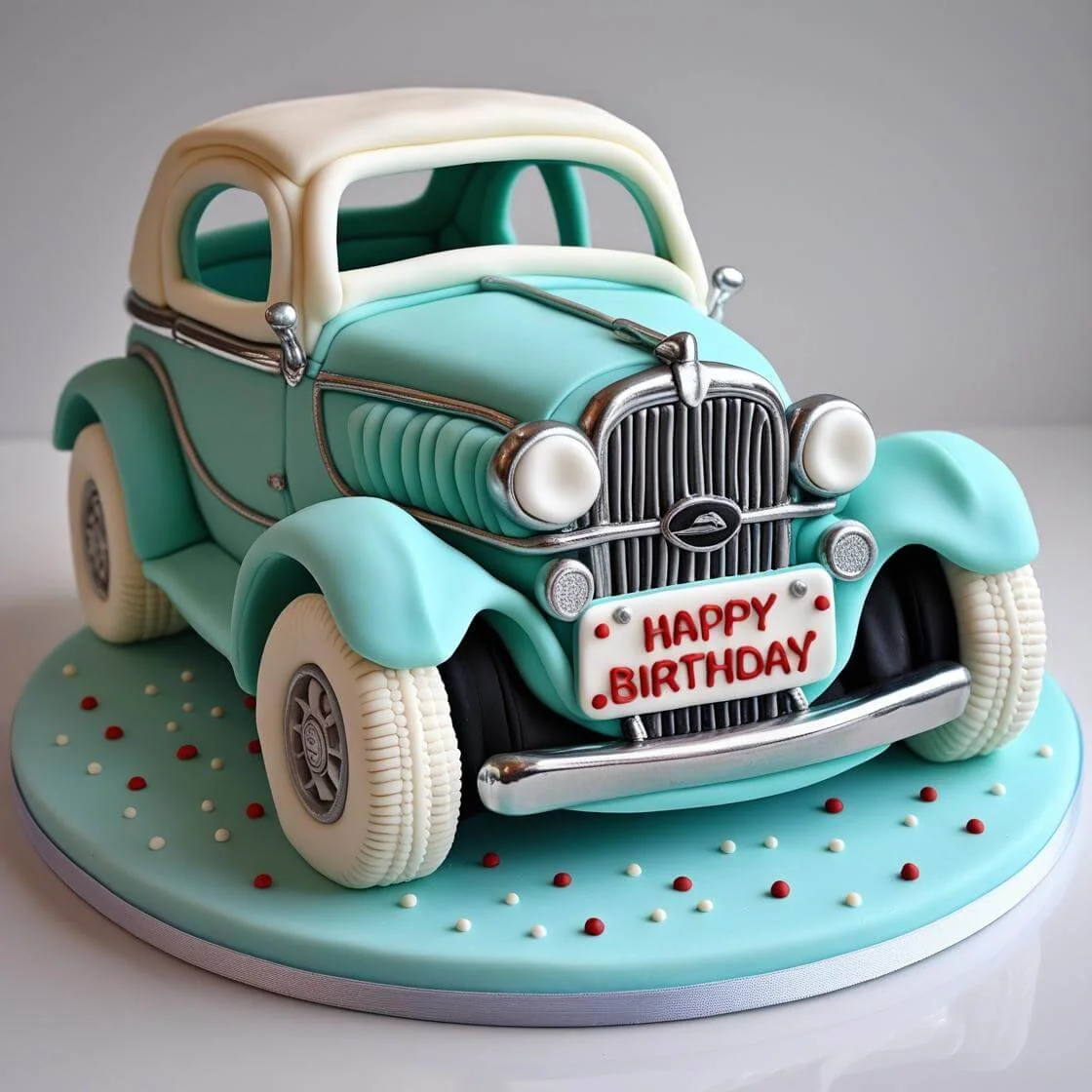 Vintage Car Cake