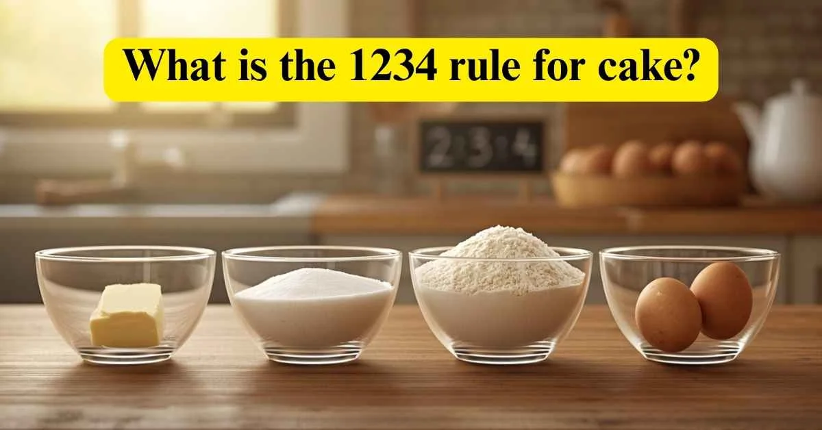 What is the 1234 rule for cake